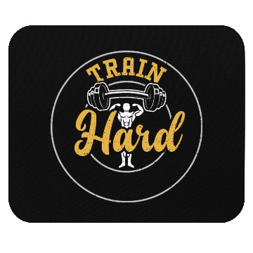 Discover Train Hard - Gym Mouse Pads