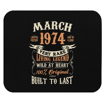 Discover March 1974 Birthday Surprise Mouse Pads