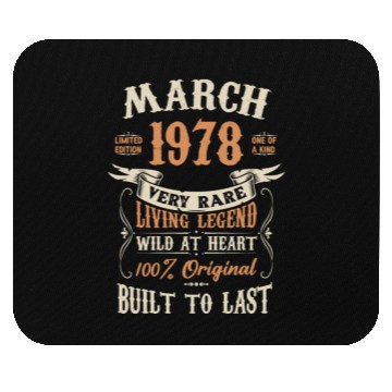 Discover March 1978 Birthday Surprise Mouse Pads