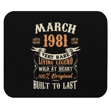 Discover March 1981 Birthday Surprise Mouse Pads