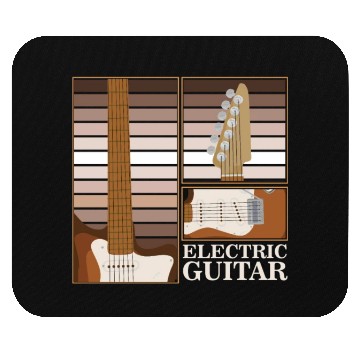 Discover Electric Guitar Player String Instrument Music Mouse Pads