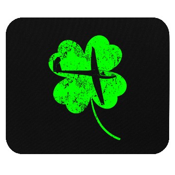 Discover Gliding St. Patrick's day shamrock Mouse Pads