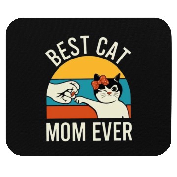 Discover best cat mom ever Mouse Pads