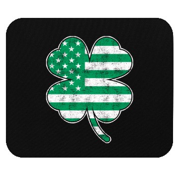 Discover USA Shamrock St. Patrick's Day USA Mouse Pads