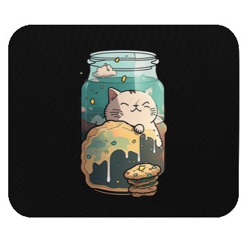 Discover Cat in the Cookie Jar Mouse Pads