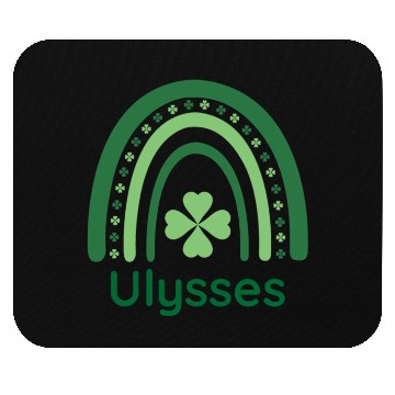Discover Ulysses Clover Charm Boho Rainbow Mouse Pads