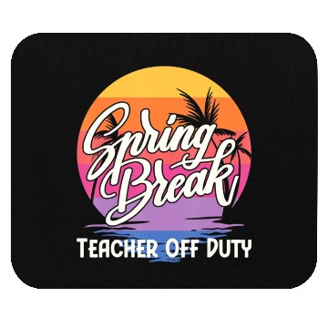 Discover Spring Break Squad Retro Spring Break Teacher Mouse Pads