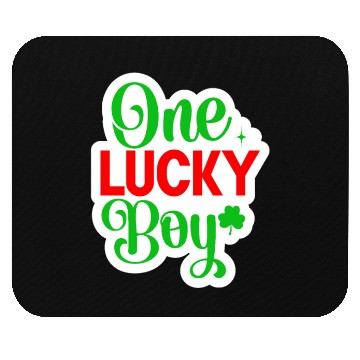 Discover One Lucky Boy Mouse Pads