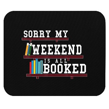 Discover Bookish Reading Teacher Funny bookworm Heart shelf Mouse Pads