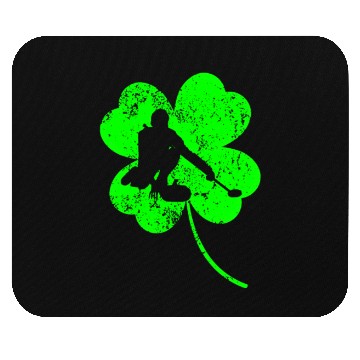 Discover Curling St. Patrick's day shamrock Mouse Pads