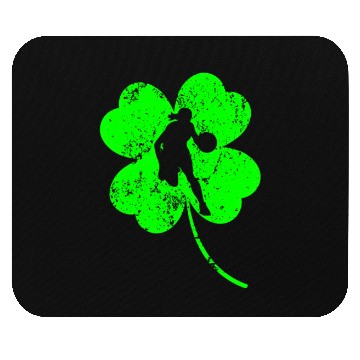 Discover Basketball St. Patrick's day shamrock Mouse Pads