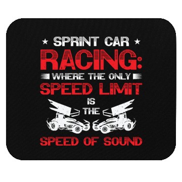 Discover Sprint Car Dirt Track Racing Mouse Pads