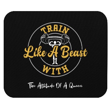 Discover Train Like A Beast With The Atti... Mouse Pads