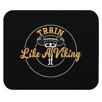 Discover Train Like A Viking - Gym Mouse Pads