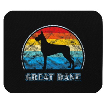 Discover Great Dane Vintage Design Dog Mouse Pads