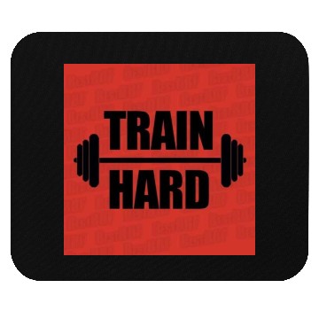 Discover Train hard in the gym Mouse Pads