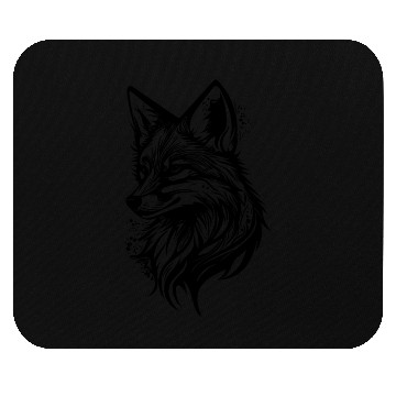 Discover Pretty Fox Portrait Tattoo Ink Mouse Pads