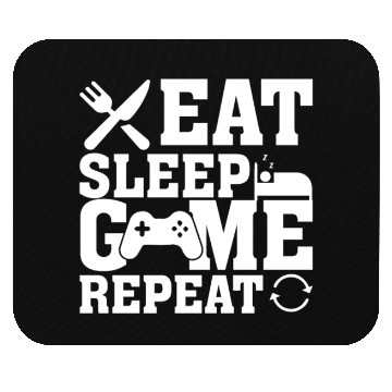 Discover Eat Sleep Game Repeat Funny Gaming Lover Mouse Pads