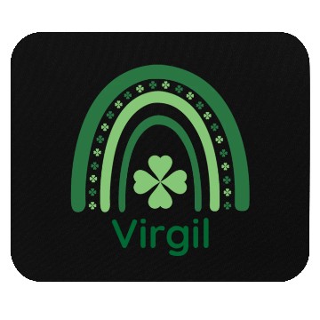 Discover Virgil Clover Charm Boho Rainbow Mouse Pads