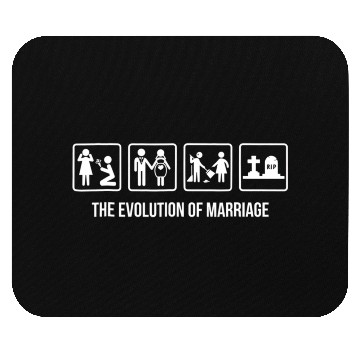 Discover The Evolution Of Marriage Beat Up Funny Wedding Mouse Pads