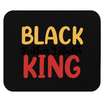 Discover Black Father Leader King Mouse Pads