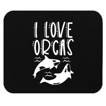 Discover I Love Orcas Sea Orca Protect Whale Mouse Pads