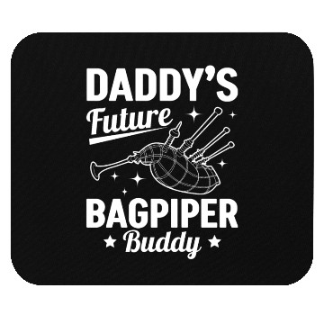 Discover Daddy's Future Bagpiper Buddy - Newborn Bagpiper Mouse Pads