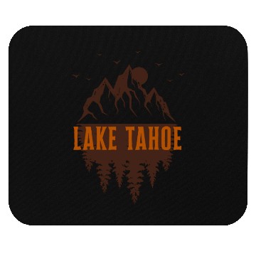 Discover lake tahoe retro mountain Mouse Pads