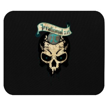 Discover PI Day Irrational Skull Design Teal Edition Mouse Pads