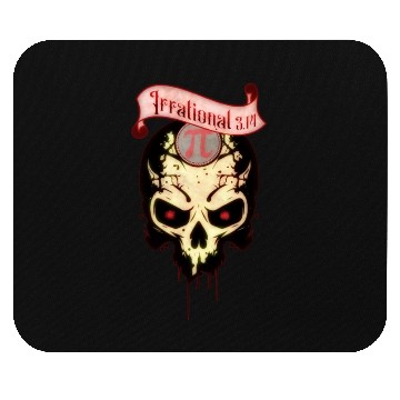 Discover PI Day Irrational Skull Design Strawberry Edition Mouse Pads