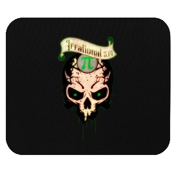 Discover PI Day Irrational Skull Forest Green Edition Mouse Pads