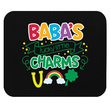 Discover Baba's Lucky Little Charms Clover Shamrock Mouse Pads