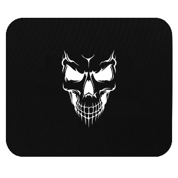 Discover A scary skull Mouse Pads