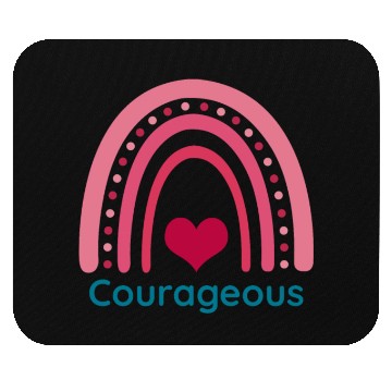 Discover Courageous Viva Magenta Boho Rainbow Mouse Pads