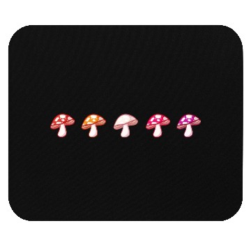 Discover Lesbian Pride Mushrooms Mouse Pads
