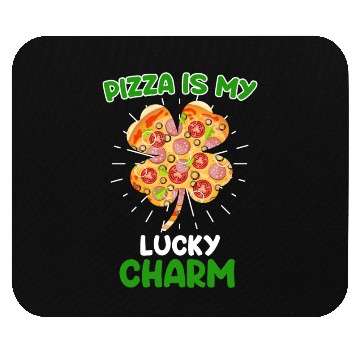 Discover Pizza is my Lucky Charm Pizza Fan Mouse Pads