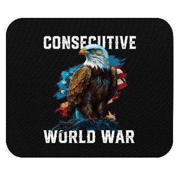 Discover Consecutive World War American Veteran USA Fourth Mouse Pads