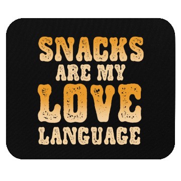 Discover Snacks Are My Love Language Mouse Pads
