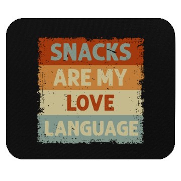 Discover Snacks Are My Love Language Mouse Pads