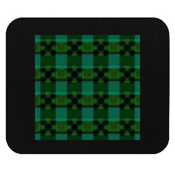 Discover Green and Yellow Tartan A Modern Take Mouse Pads