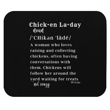 Discover Farmer definition- Chicken Lady Mouse Pads