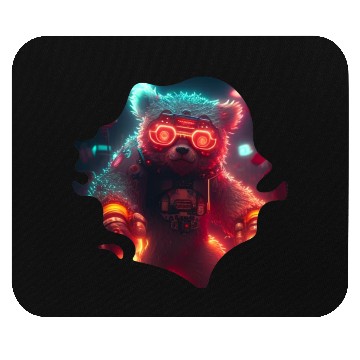 Discover Cool Mecha Grizzly with Cyborg Steampunk Style Mouse Pads