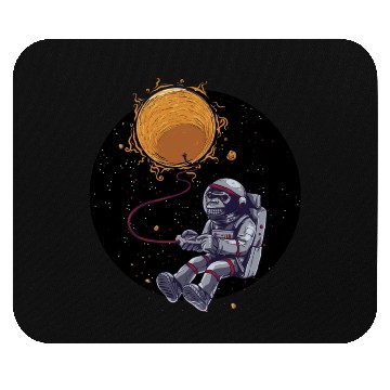 Discover Space monkey Mouse Pads