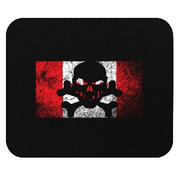 Discover Vintage Canada Skull Flag Mouse Pads