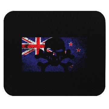 Discover Vintage New Zealand Skull Flag Mouse Pads