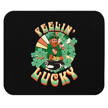 Discover Feeling Lucky Groovie Leprachaun St. Patricks Day Mouse Pads