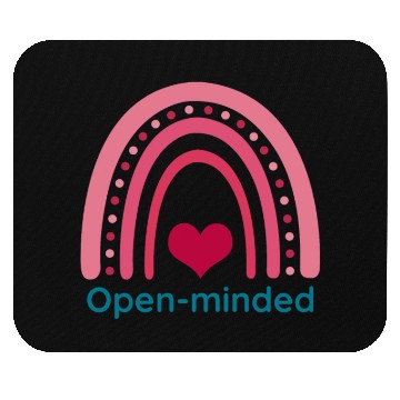 Discover Open minded Viva Magenta Boho Rainbow Mouse Pads