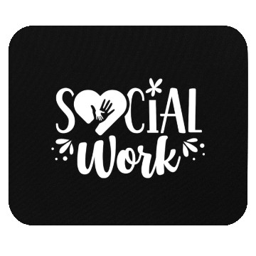 Discover Social Work Job Graduation Worker Mouse Pads