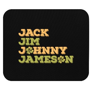 Discover Jack Jim Johnny Jameson 4 Founder St Patrick's Day Mouse Pads