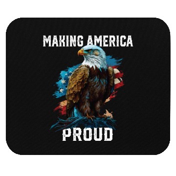Discover Making America Proud American Bald Eagle Mouse Pads